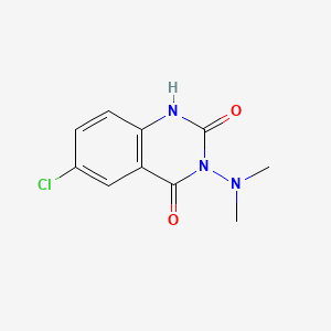 2,4(1H,3H)-Quinazolinedione, 6-chloro-3-(dimethylamino)-