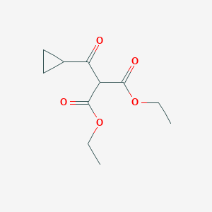 1,3-Diethyl 2-cyclopropanecarbonylpropanedioate