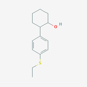 molecular formula C14H20OS B13410522 trans-2-(4-Ethylthiophenyl)cyclohexanol CAS No. 933674-55-6