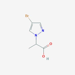 molecular formula C6H7BrN2O2 B1341054 2-(4-溴-1H-吡唑-1-基)丙酸 CAS No. 51292-42-3