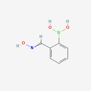 molecular formula C7H8BNO3 B13410550 [2-(Hydroxyiminomethyl)phenyl]boronic acid 