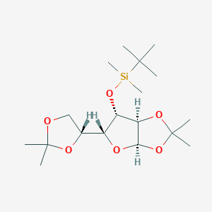 [(3aR,5R,6S,6aR)-5-[(4R)-2,2-dimethyl-1,3-dioxolan-4-yl]-2,2-dimethyl-3a,5,6,6a-tetrahydrofuro[2,3-d][1,3]dioxol-6-yl]oxy-tert-butyl-dimethylsilane