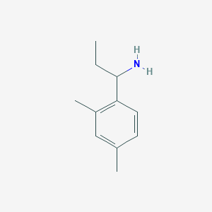 molecular formula C11H17N B1341058 1-(2,4-Dimethylphenyl)propan-1-amine CAS No. 886496-82-8
