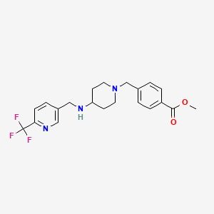 methyl 4-[[4-[[6-(trifluoromethyl)pyridin-3-yl]methylamino]piperidin-1-yl]methyl]benzoate