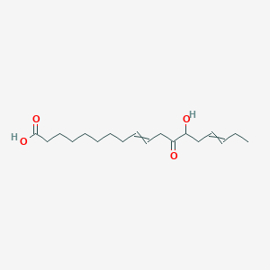 molecular formula C18H30O4 B13410587 13-Hydroxy-12-oxooctadeca-9,15-dienoic acid CAS No. 70597-03-4