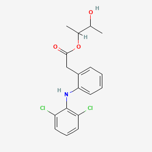 molecular formula C18H19Cl2NO3 B13410606 Diclofenac 2,3-Butylene Glycol Ester 