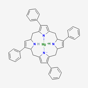 molecular formula C44H38MgN4 B13410624 magnesium;2,7,12,17-tetraphenyl-1,4,5,10,11,14,15,20,21,23-decahydroporphyrin-22,24-diide 