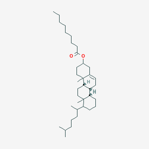 molecular formula C37H64O2 B13410659 [(4bS,10aS,10bR)-4a,6a-dimethyl-7-(6-methylheptan-2-yl)-1,2,3,4,4b,5,6,7,8,9,10,10a,10b,11-tetradecahydrochrysen-2-yl] nonanoate 