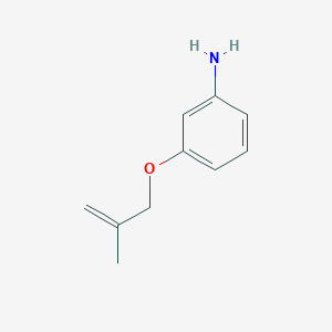 molecular formula C10H13NO B1341067 3-[(2-Methylprop-2-en-1-yl)oxy]aniline CAS No. 107268-37-1