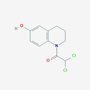 molecular formula C11H11Cl2NO2 B134108 1-(二氯乙酰)-1,2,3,4-四氢喹啉-6-醇 CAS No. 62265-67-2