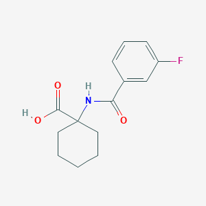 1-(3-Fluoro-benzoylamino)-cyclohexanecarboxylic acid