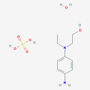 molecular formula C10H20N2O6S B134111 N-ethyl-N-(2-hydroxyethyl)-p-phenylenediamine sulfate monohydrate CAS No. 143174-03-2