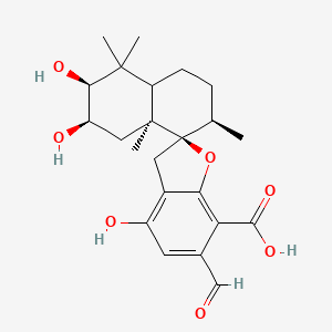 (2R,3S,7R,8R,8aS)-6'-formyl-2,3,4'-trihydroxy-4,4,7,8a-tetramethylspiro[2,3,4a,5,6,7-hexahydro-1H-naphthalene-8,2'-3H-1-benzofuran]-7'-carboxylic acid