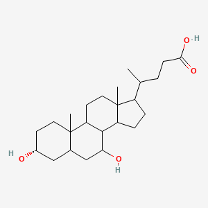 4-[(3R,7R)-3,7-dihydroxy-10,13-dimethyl-2,3,4,5,6,7,8,9,11,12,14,15,16,17-tetradecahydro-1H-cyclopenta[a]phenanthren-17-yl]pentanoic acid