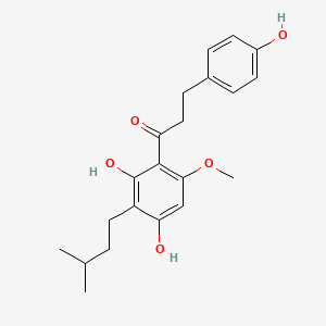 molecular formula C21H26O5 B13411204 Tetrahydroxanthohumol 