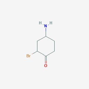 molecular formula C6H10BrNO B13411229 4-Amino-2-bromocyclohexanone CAS No. 766508-72-9