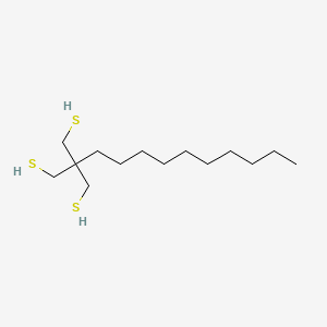 molecular formula C14H30S3 B13411257 1,1,1-Tris(mercaptomethyl)undecane 