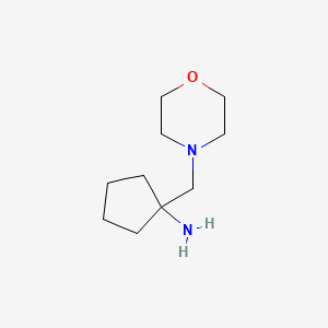 molecular formula C10H20N2O B1341129 1-(吗啉-4-基甲基)环戊胺 CAS No. 890095-97-3