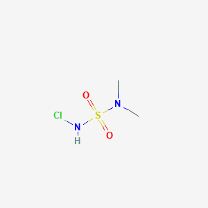 molecular formula C2H7ClN2O2S B13411431 N'-Chloro-N,N-dimethyl-sulfamide 