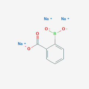 molecular formula C7H4BNa3O4 B13411438 2-Carboxyphenyl-boronic acid sodium salt 