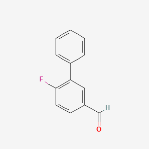 molecular formula C13H9FO B1341145 4-Fluoro-3-phenylbenzaldehyde CAS No. 926221-23-0