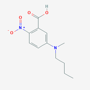 molecular formula C12H16N2O4 B13411450 5-[Butyl(methyl)amino]-2-nitrobenzoic acid 