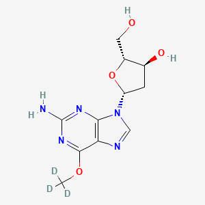 molecular formula C11H15N5O4 B13411458 O-6-Methyl-2'-deoxyguanosine-D3 