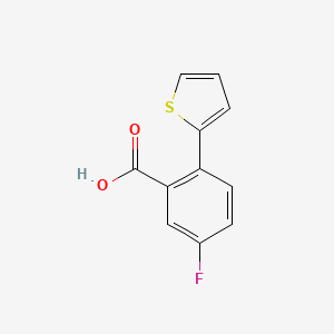 molecular formula C11H7FO2S B1341147 5-Fluoro-2-(thiophen-2-YL)benzoic acid CAS No. 926237-42-5