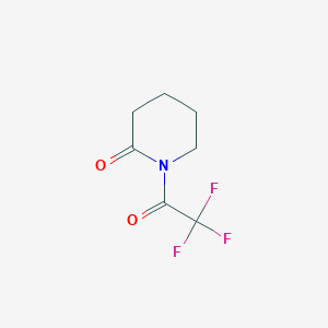 molecular formula C7H8F3NO2 B13411471 1-(Trifluoroacetyl)piperidin-2-one CAS No. 94363-58-3