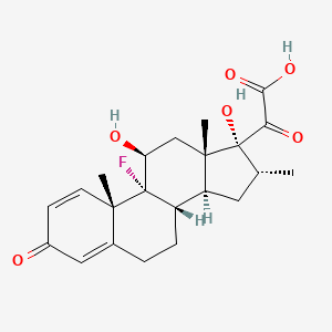 molecular formula C22H27FO6 B13411476 21-Carboxy Dexamethasone CAS No. 84449-15-0