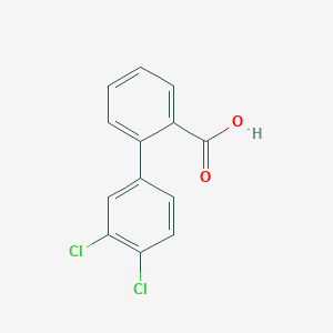 molecular formula C13H8Cl2O2 B1341148 3',4'-二氯-[1,1'-联苯]-2-羧酸 CAS No. 916849-01-9
