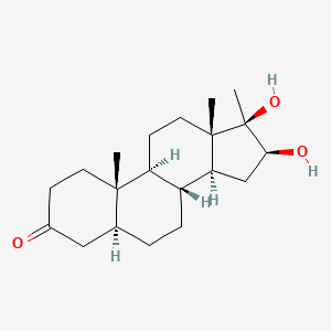 molecular formula C20H32O3 B13411480 16beta-Hydroxymestanolone 