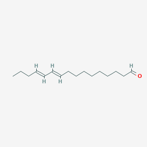 molecular formula C16H28O B134115 10,12-十六碳二烯醛 CAS No. 69977-24-8