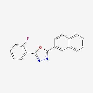 2-(2-Fluorophenyl)-5-(2-naphthyl)-1,3,4-oxadiazole