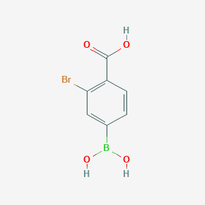 molecular formula C7H6BBrO4 B13411520 3-Bromo-4-carboxyphenylboronic acid 