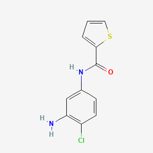 molecular formula C11H9ClN2OS B1341157 N-(3-氨基-4-氯苯基)噻吩-2-甲酰胺 CAS No. 926203-02-3