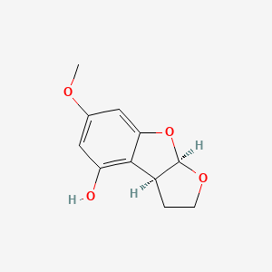 molecular formula C11H12O4 B13411602 (-)-Dihydroaflatoxin D2 