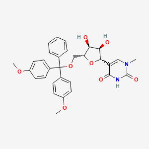 molecular formula C31H32N2O8 B13411618 5'-O-(4,4'-dimethoxitrityl)-1-N-methylpseudouridine 