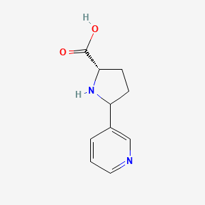 molecular formula C10H12N2O2 B13411669 (2S)-5-pyridin-3-ylpyrrolidine-2-carboxylic acid 