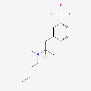 molecular formula C15H22F3N B13411672 N-Butyl-alpha,N-dimethyl-m-trifluoromethylphenethylamine CAS No. 74051-03-9