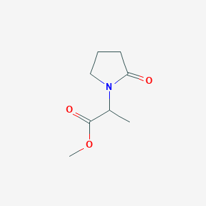 molecular formula C8H13NO3 B13411698 Methyl 2-(2-oxopyrrolidin-1-yl)propanoate 