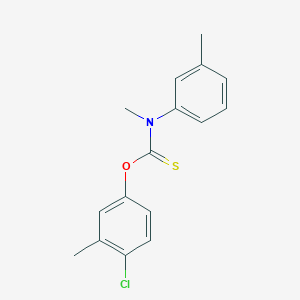 molecular formula C16H16ClNOS B13411721 O-(4-Chloro-3-methylphenyl)methyl(mt-tolyl)carbamothioate 