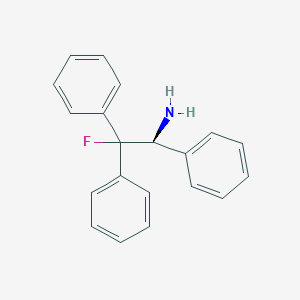 molecular formula C20H18FN B13411728 (1S)-2-Fluoro-1,2,2-triphenylethan-1-amine CAS No. 75198-01-5