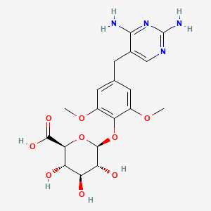 molecular formula C19H24N4O9 B13411744 4-Desmethyl Trimethoprim Glucuronide 