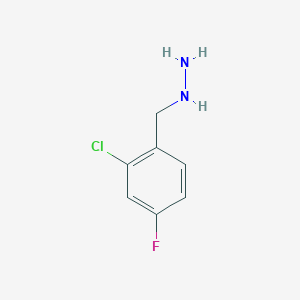 molecular formula C7H8ClFN2 B1341179 2-Chloro-4-fluoro-benzyl-hydrazine CAS No. 51860-05-0