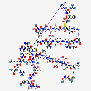 molecular formula C256H408N74O74S8 B13411825 Serelaxin CAS No. 99489-94-8