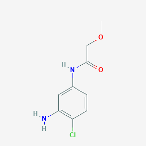 molecular formula C9H11ClN2O2 B1341187 N-(3-amino-4-chlorophenyl)-2-methoxyacetamide CAS No. 926265-38-5