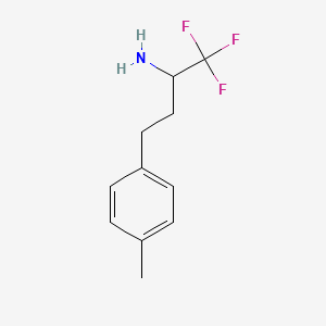 molecular formula C11H14F3N B13411884 1,1,1-Trifluoro-4-(4-methylphenyl)butan-2-amine CAS No. 817164-24-2