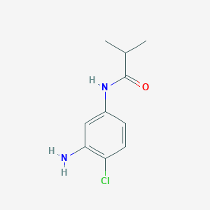 molecular formula C10H13ClN2O B1341194 N-(3-Amino-4-chlorophenyl)-2-methylpropanamide CAS No. 916813-19-9