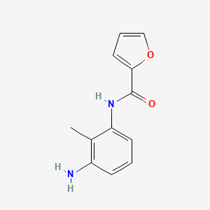 molecular formula C12H12N2O2 B1341212 N-(3-氨基-2-甲基苯基)-2-呋喃酰胺 CAS No. 900636-13-7